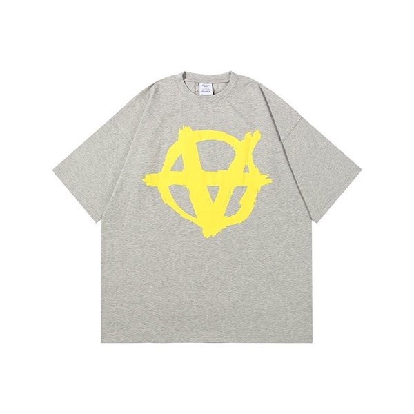 【ヴェトモン 偽物】ロゴ コットン オーバーサイズ Tシャツ目を惹くカラー vuw95617